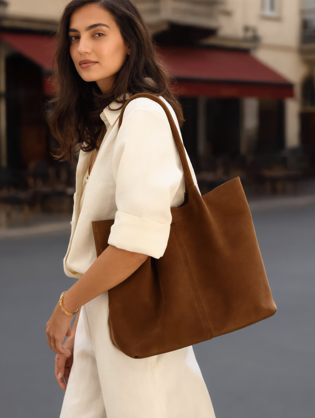 Tote Grande de Piel Gamuza